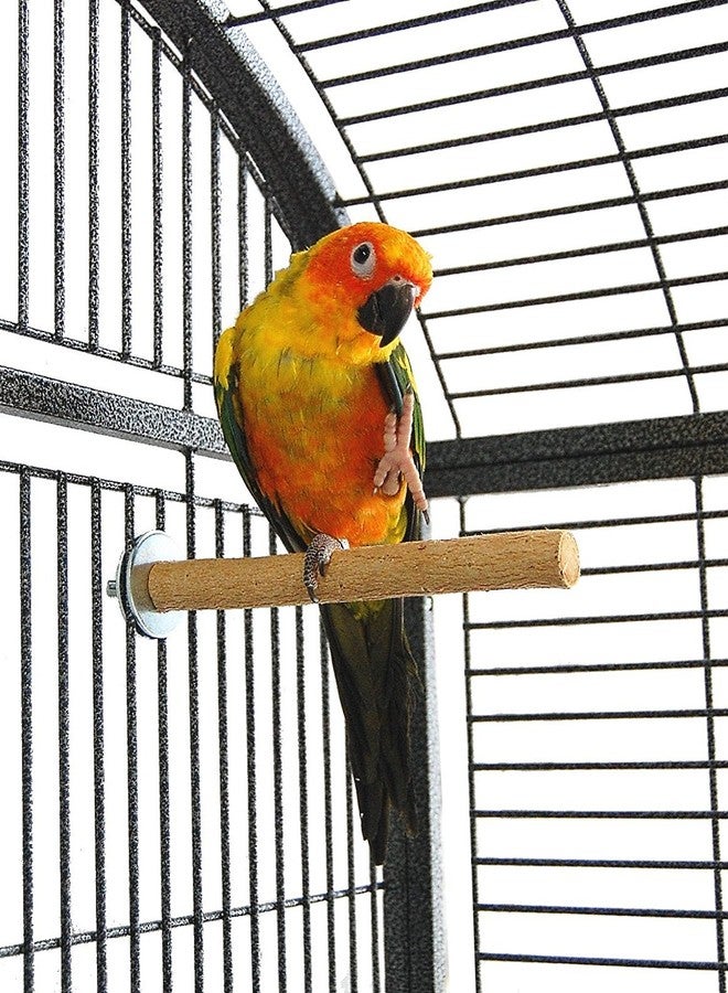 سايج سكوير مجثم/حامل/لعبة من الخشب الطبيعي بطول 12 بوصة / 30 سم، مثالي للببغاء الكوكاتو، وببغاء الأمازون، وببغاء المكاو، والببغاء الرمادي الأفريقي (خفيف الوزن). - Image 3